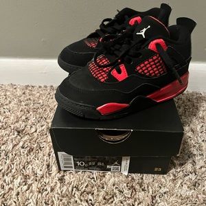 Toddler Retro Jordan 4 Red & Black